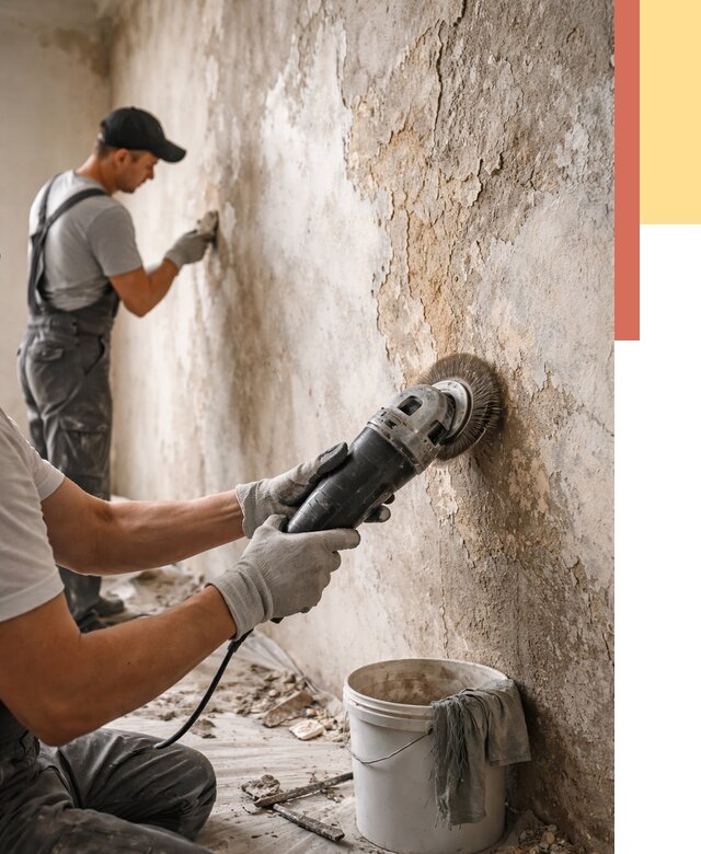 Снятие и удаление краски со стен в Балахне от 2194 руб. — ОТДЕЛОЧНИК-Блх