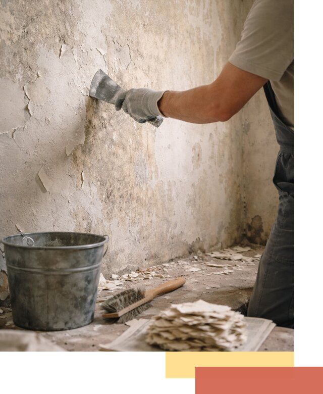 Удаление старой краски со стен в Балахне качественно и быстро