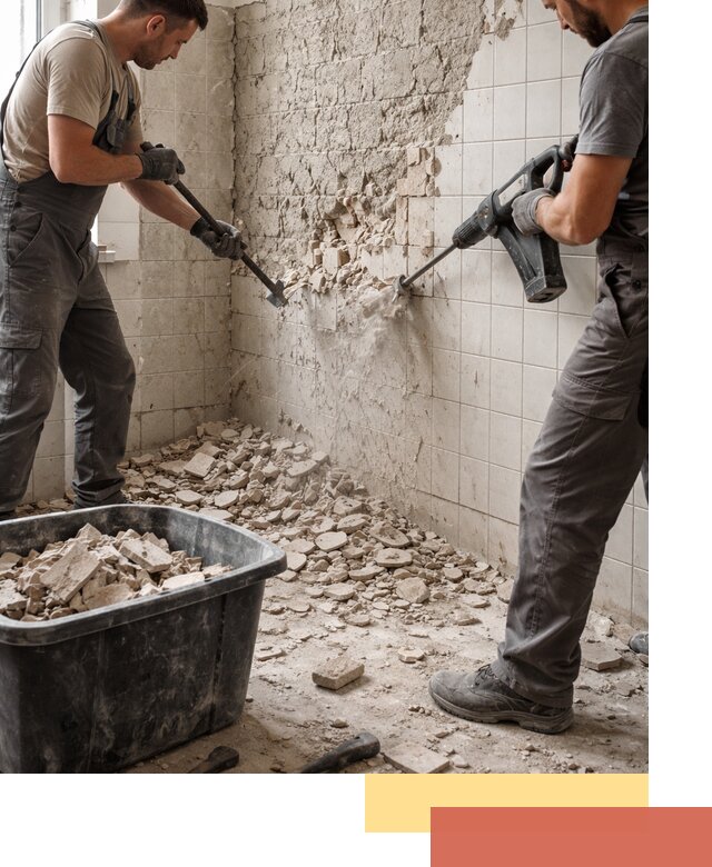 Демонтаж плитки со стен в Балахне быстро и аккуратно