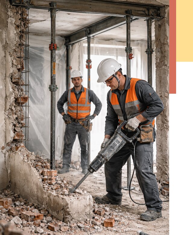 Снос несущих стен в Балахне от 10709 руб. — демонтаж несущей стены под ключ | ОТДЕЛОЧНИК-Блх