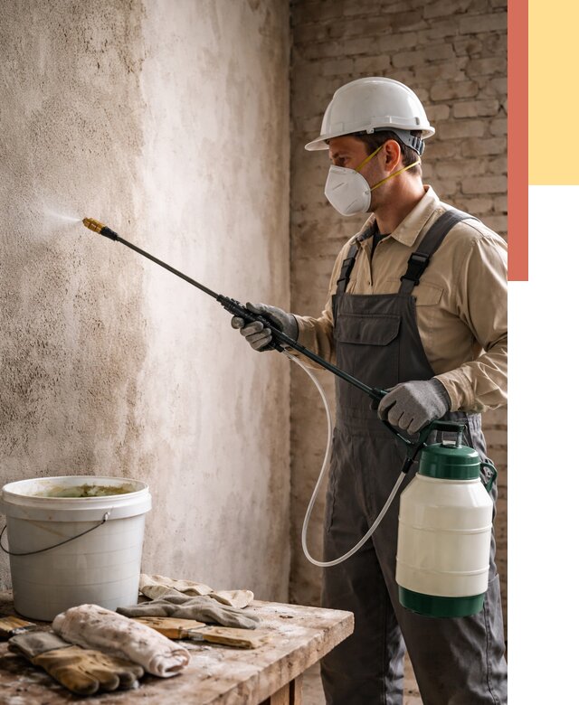 Антисептическая обработка стен в Балахне от 1254 руб. — быстро и недорого | ОТДЕЛОЧНИК-Блх