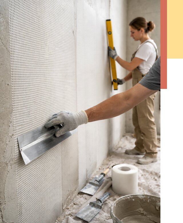 Армирование стен стеклосеткой в Балахне от 3343 руб. под ключ | ОТДЕЛОЧНИК-Блх