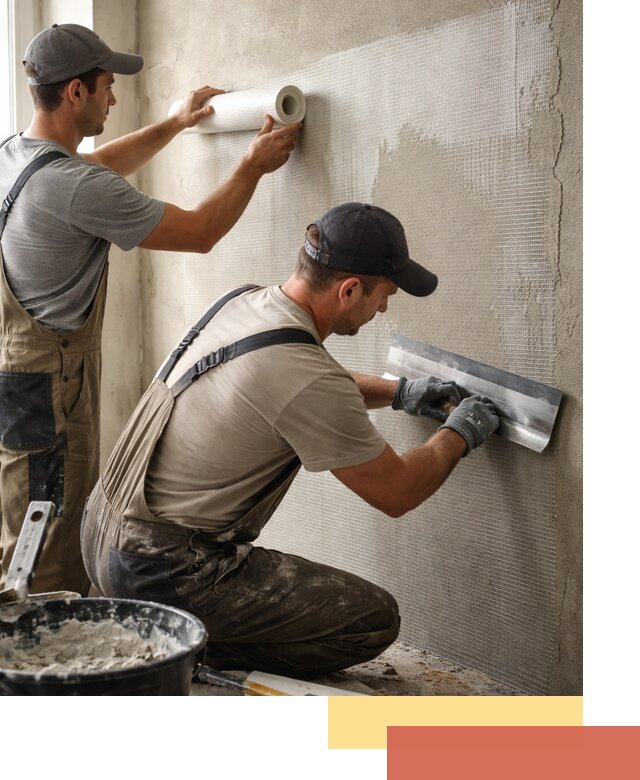 Армирование стен стеклосеткой в Балахне для прочной отделки