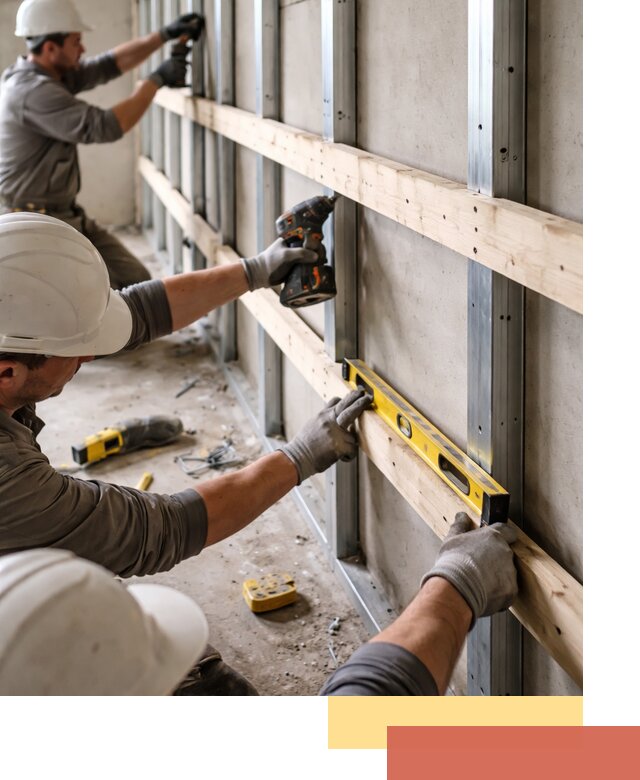 Устройство обрешетки под панели в Балахне