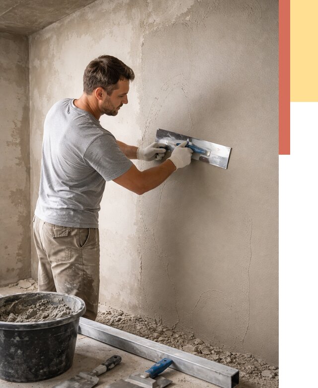 Штукатурка стен без маяков в Балахне от 7523 руб/м2 — услуги и цена | ОТДЕЛОЧНИК-Блх