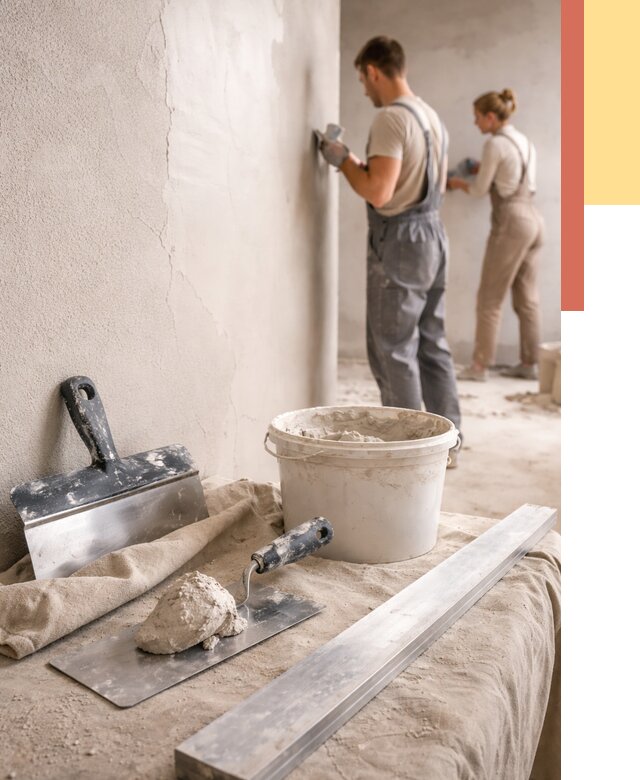 Штукатурка стен гипсовая в Балахне от 4702 руб/м2 — быстро и недорого | ОТДЕЛОЧНИК-Блх