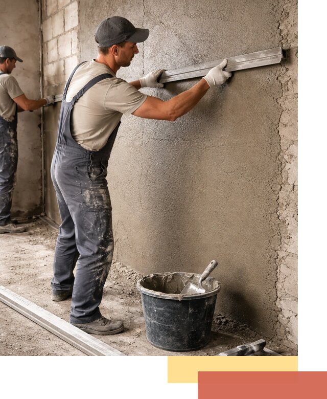 Штукатурка стен цементно-песчаная в Балахне профессионально
