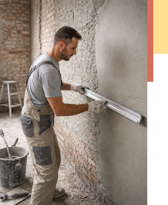 Штукатурка кирпичных стен в Балахне от 4702 руб/м2 — быстро и недорого | ОТДЕЛОЧНИК-Блх