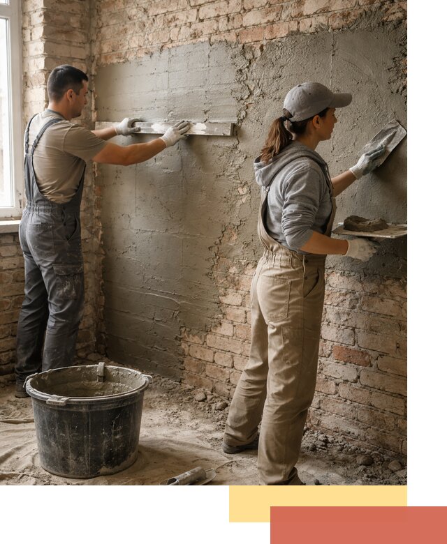 Штукатурка кирпичных стен в Балахне — качественно и надежно