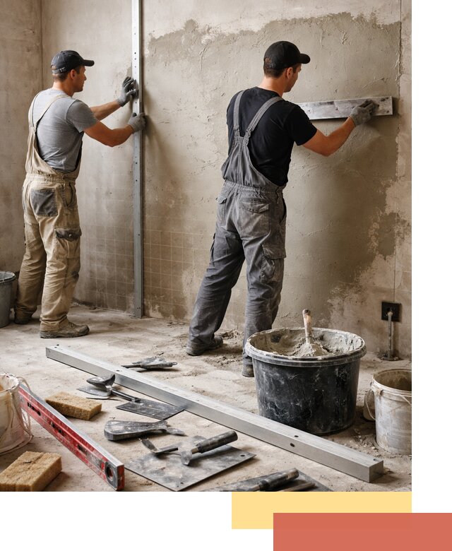 Профессиональная штукатурка стен под плитку в Балахне