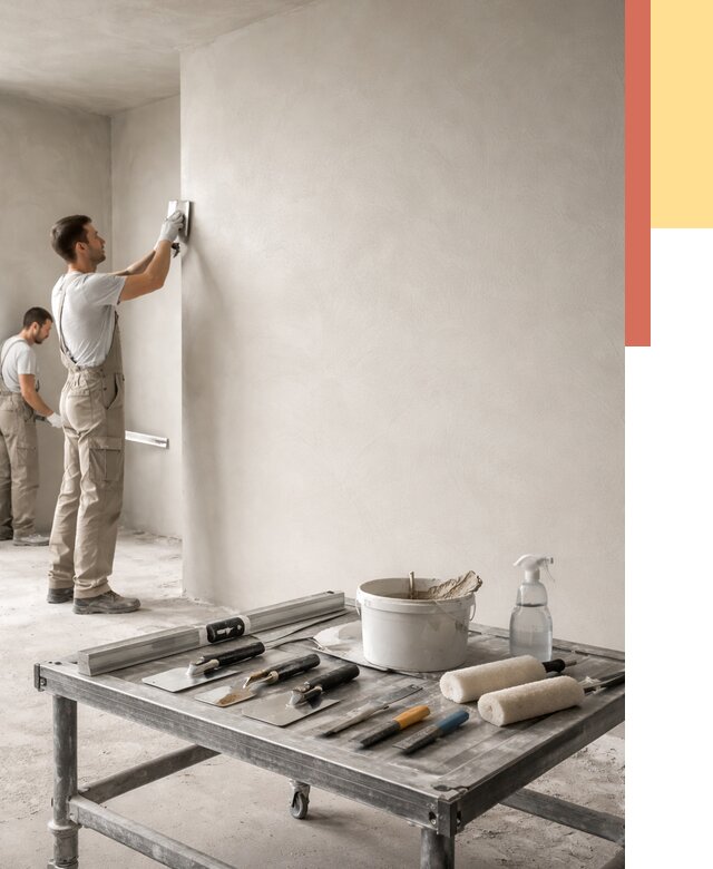 Штукатурка стен под покраску в Балахне от 4702 руб./м² — качественно и недорого | ОТДЕЛОЧНИК-Блх