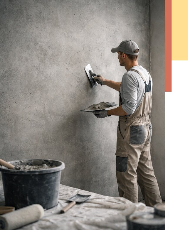 Декоративная штукатурка под бетон в Балахне от 2612 руб./м² — нанесение под ключ | ОТДЕЛОЧНИК-Блх