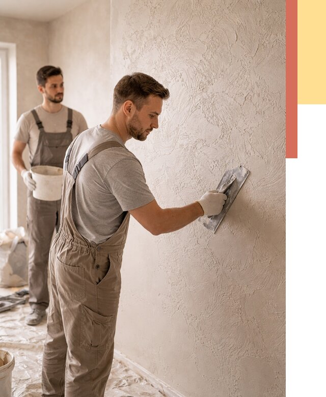 Фактурная штукатурка стен в Балахне от 4388 руб./м² — заказать под ключ | ОТДЕЛОЧНИК-Блх