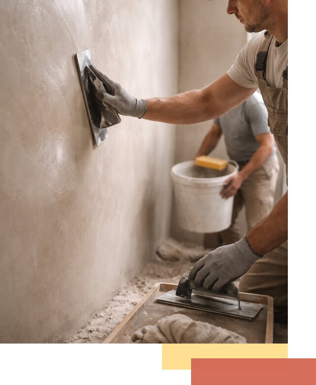 Нанесение марокканской штукатурки таделакт в Балахне