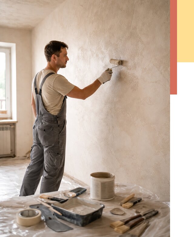 Нанесение лессирующей краски по декоративке в Балахне от 1828 руб. | ОТДЕЛОЧНИК-Блх