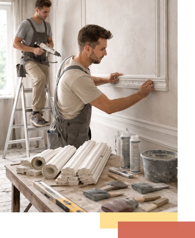 Монтаж лепнины на стены в Балахне профессионально и качественно