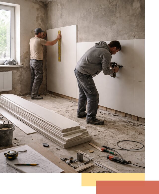 Монтаж ПВХ панелей на стены в Балахне качественно и быстро