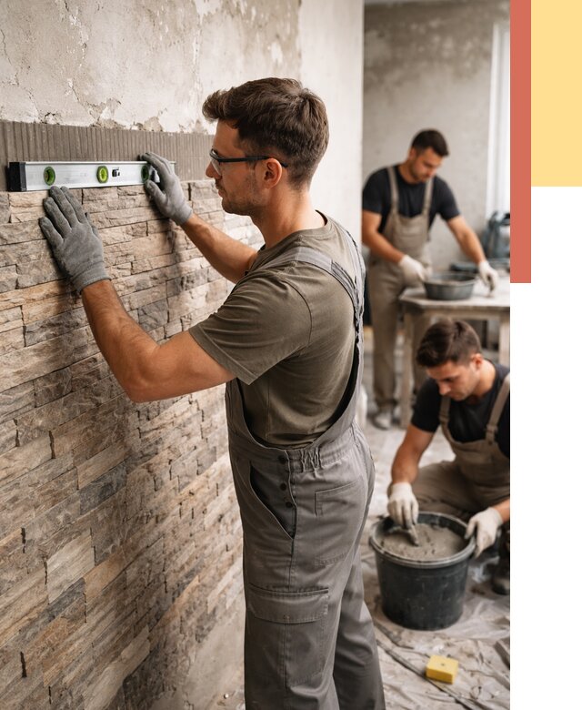 Монтаж искусственного камня в Балахне от 4702 руб. под ключ | ОТДЕЛОЧНИК-Блх