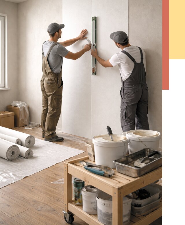 Поклейка стеклообоев в Балахне от 6791 руб. за м2 — быстро и недорого | ОТДЕЛОЧНИК-Блх