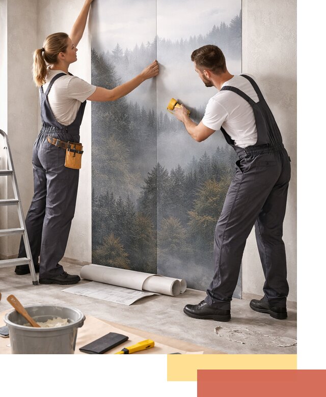 Поклейка фотообоев профессионально в Балахне под ключ