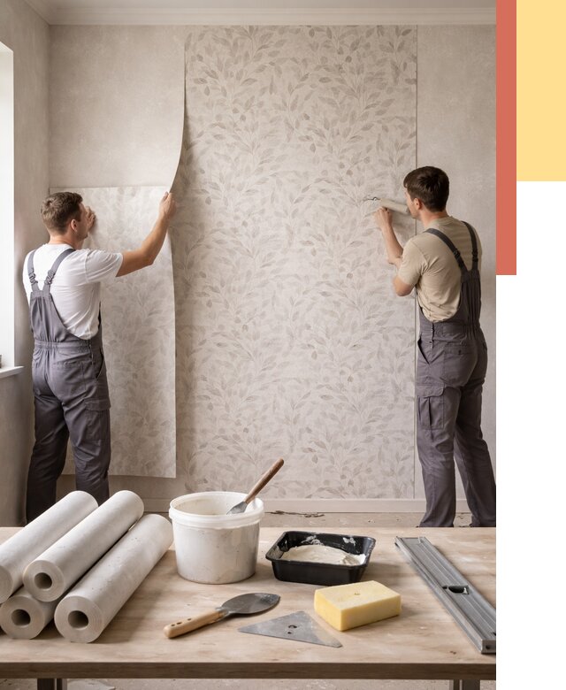 Поклейка обоев с подбором рисунка в Балахне от 3657 руб. | ОТДЕЛОЧНИК-Блх - быстро и недорого