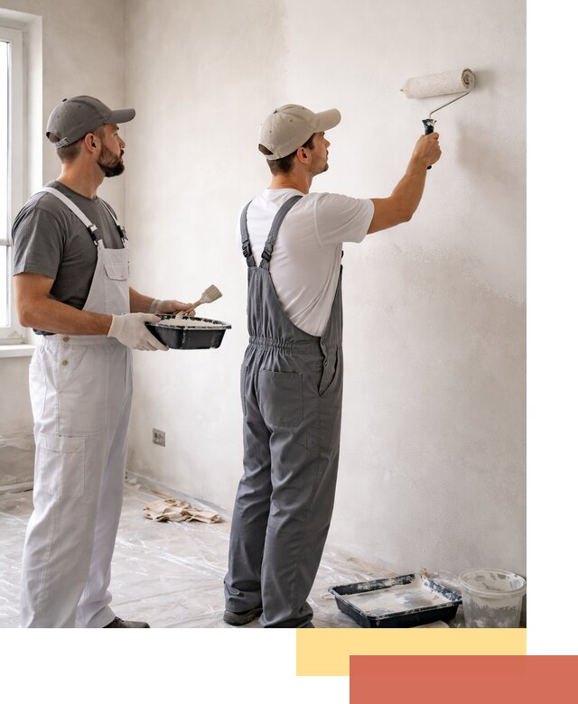 Покраска стен водоэмульсионной краской в Балахне