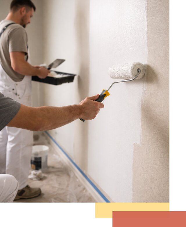 Покраска стен акриловой краской профессионально в Балахне