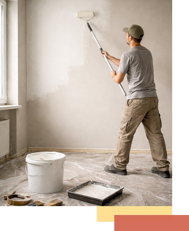 Покраска стен латексной краской в Балахне качественно и быстро