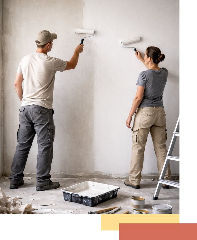 Окраска стен по стеклохолсту в Балахне качественно и долговечно