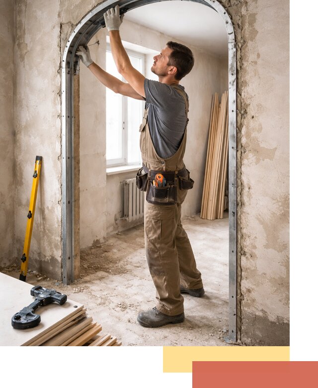 Устройство арочного проема в Балахне под ключ