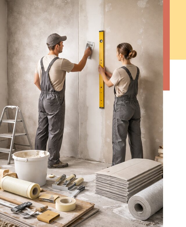 Отделка стен в Балахне от 1567 руб/м² — недорого, быстро, под ключ | ОТДЕЛОЧНИК-Блх