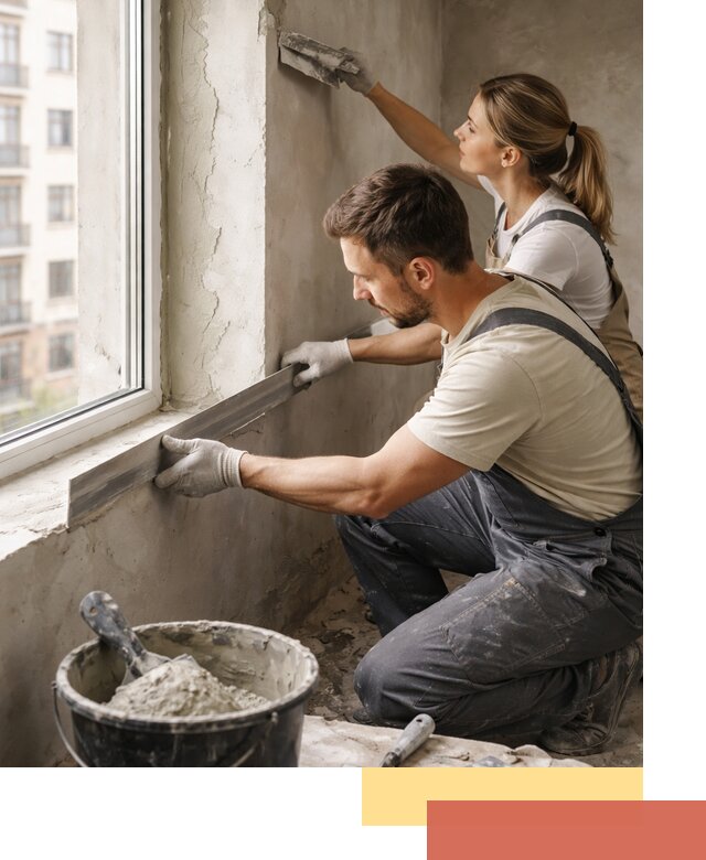 Штукатурка откосов дверей и окон профессионально в Балахне