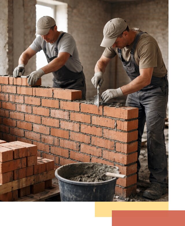 Кладка кирпичных перегородок под ключ в Балахне