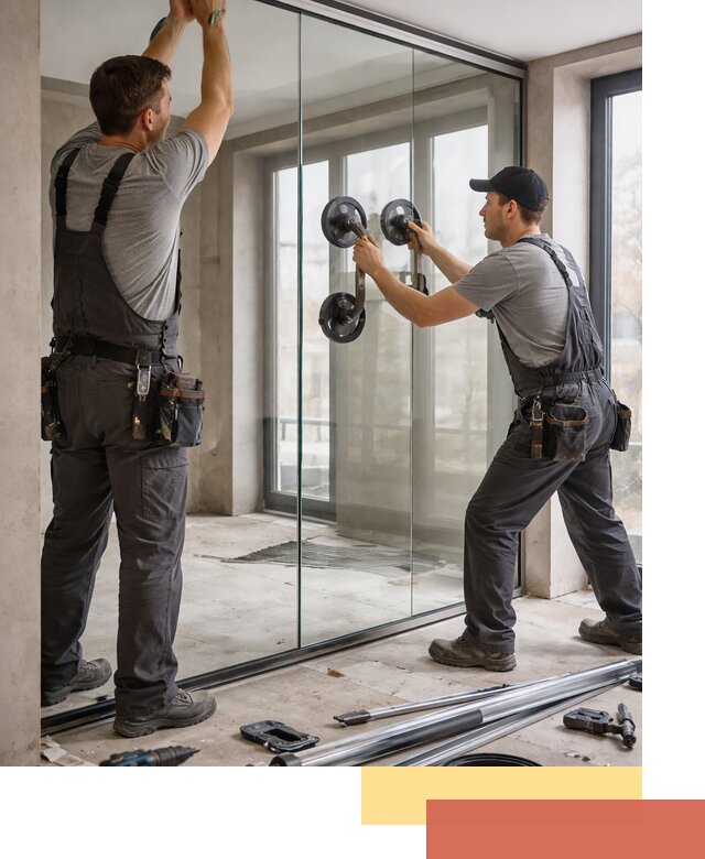 Цельностеклянные перегородки под ключ в Балахне