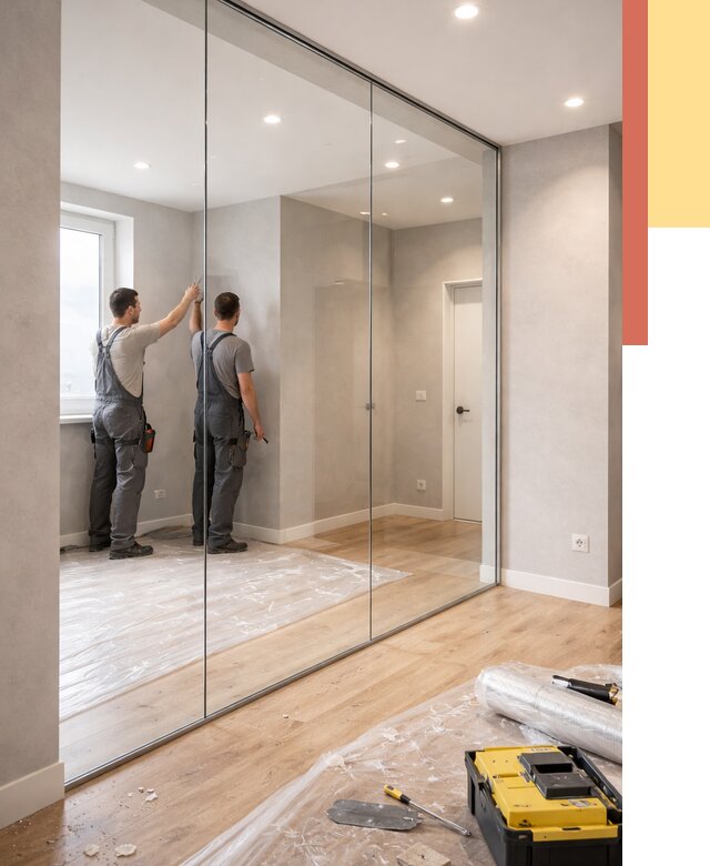 Безрамные стеклянные перегородки в Балахне — монтаж от 9926 руб. | ОТДЕЛОЧНИК-Блх