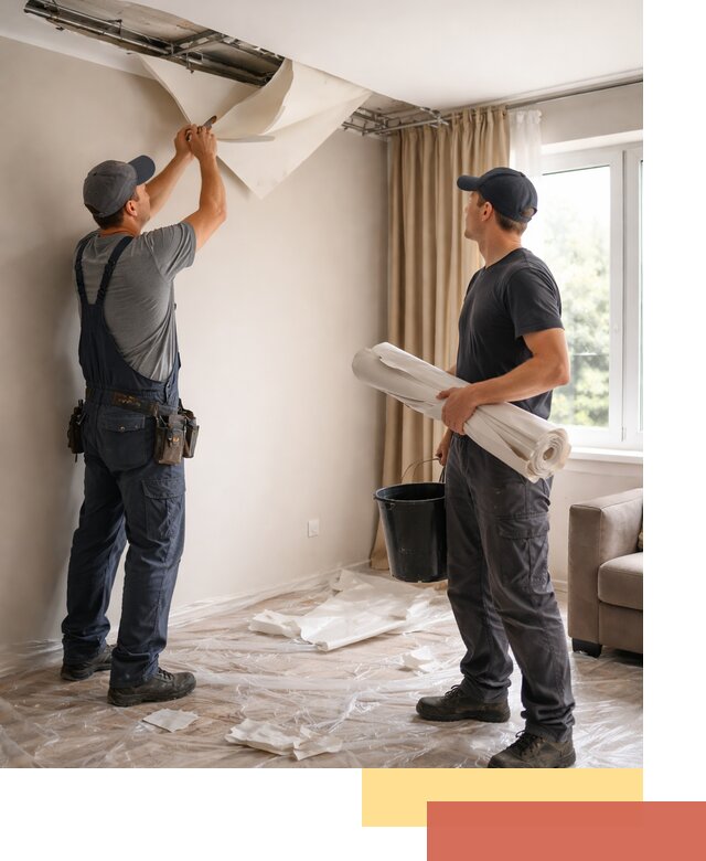 Демонтаж натяжного потолка в Балахне быстро и аккуратно