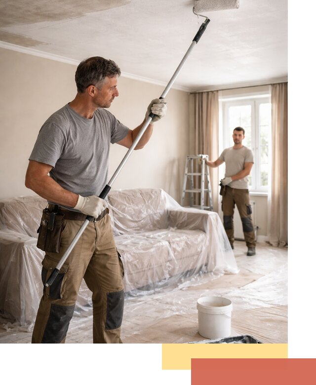 Грунтовка потолка в Балахне — подготовка под покраску и отделку