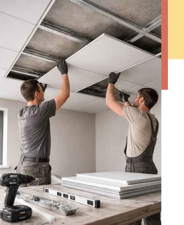 Монтаж кассетного потолка в Балахне от 4702 руб/м2 — установка и сборка | ОТДЕЛОЧНИК-Блх