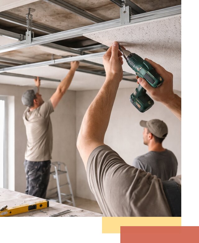 Монтаж акустического потолка в Балахне под ключ