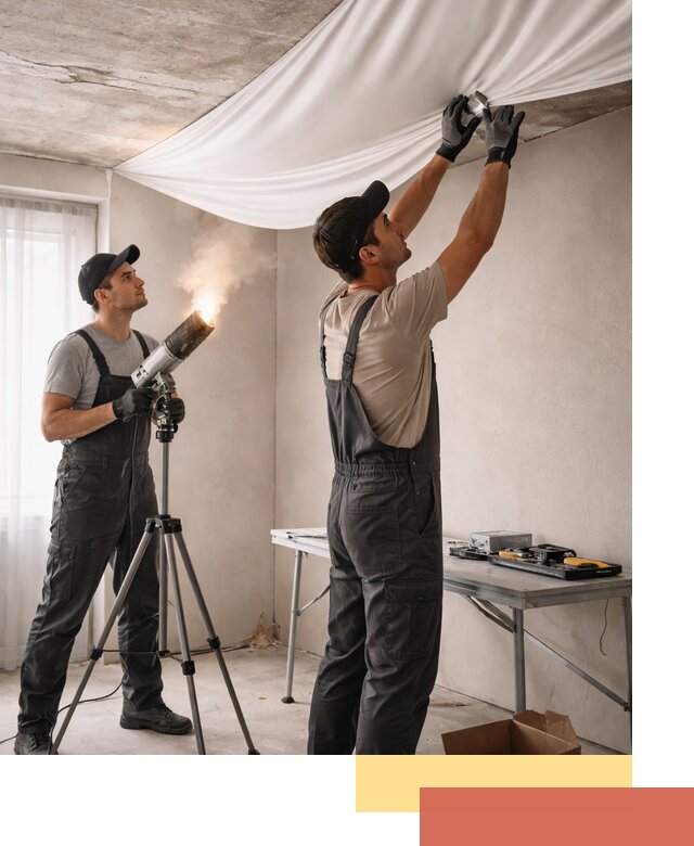 Установка натяжного потолка под ключ в Балахне