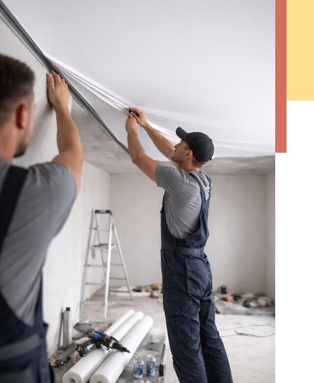 Монтаж матового натяжного потолка в Балахне от 4702 руб./м² — быстро и недорого | ОТДЕЛОЧНИК-Блх