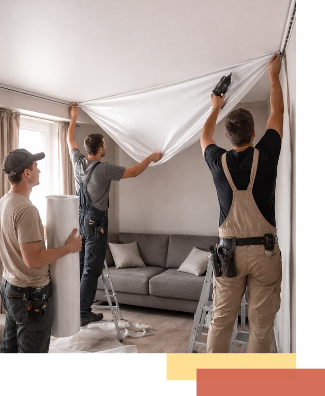 Монтаж сатинового натяжного потолка в Балахне качественно и быстро