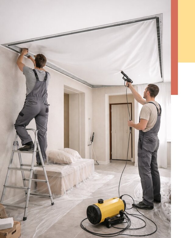 Монтаж натяжного потолка в прихожей в Балахне от 2769 руб. под ключ | ОТДЕЛОЧНИК-Блх