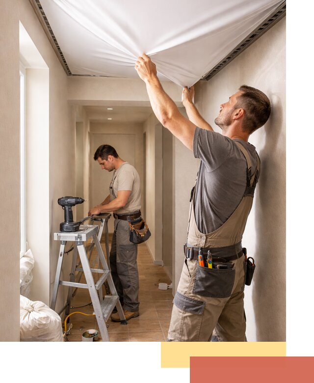 Монтаж натяжного потолка в прихожей в Балахне