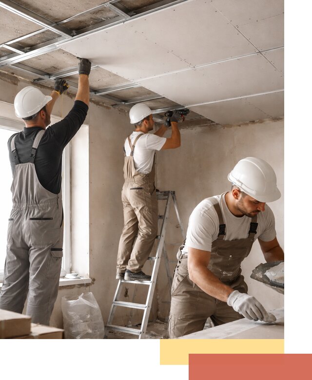 Одноуровневый потолок из гипсокартона в Балахне — монтаж и отделка