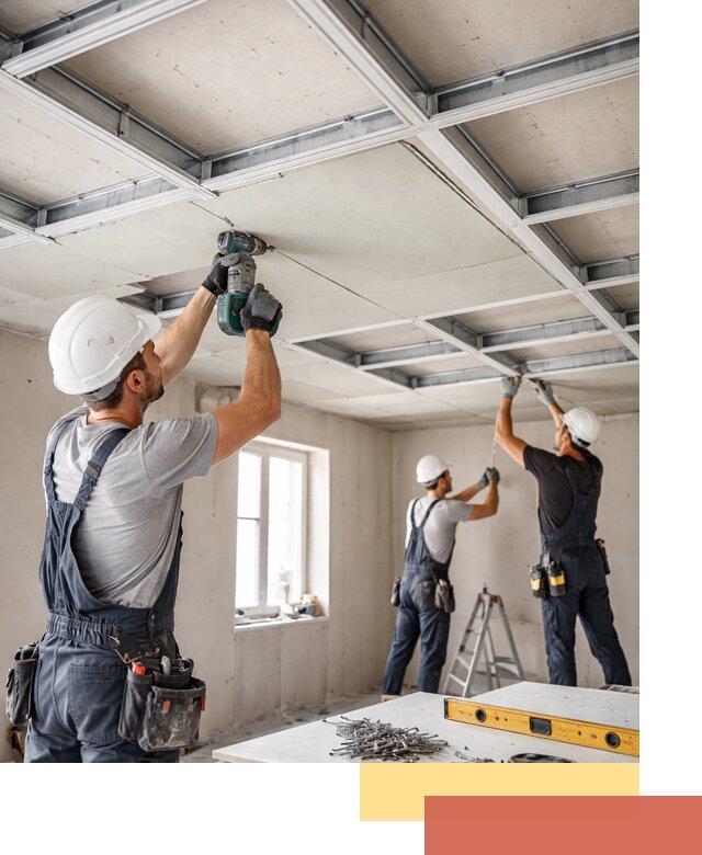 Кессонный потолок из гипсокартона под ключ в Балахне