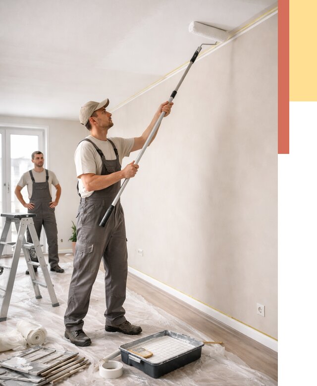 Покраска потолка из гипсокартона в Балахне от 4702 руб./м2 — услуги под ключ | ОТДЕЛОЧНИК-Блх