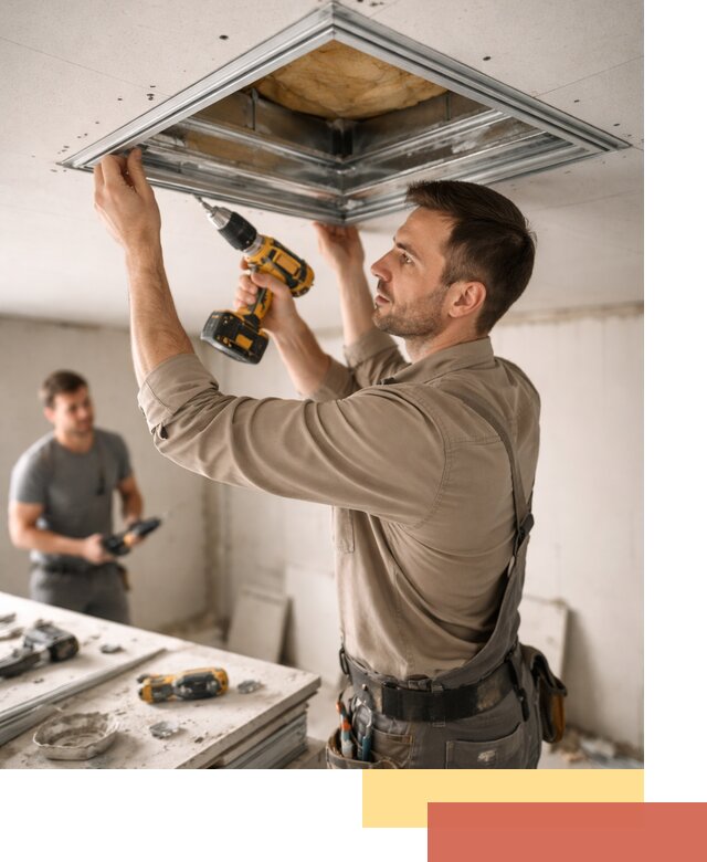 Монтаж люка в потолок из ГКЛ в Балахне