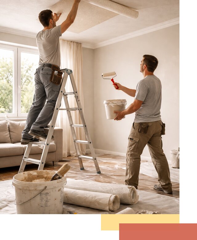 Поклейка обоев на потолок в Балахне — качественно и быстро