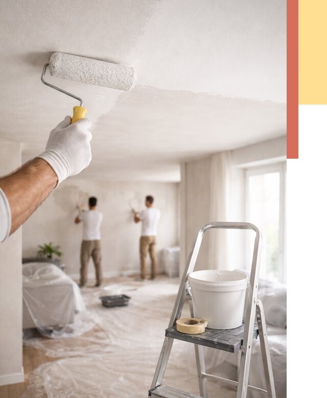 Покраска потолка акриловой краской в Балахне от 2612 руб. | ОТДЕЛОЧНИК-Блх